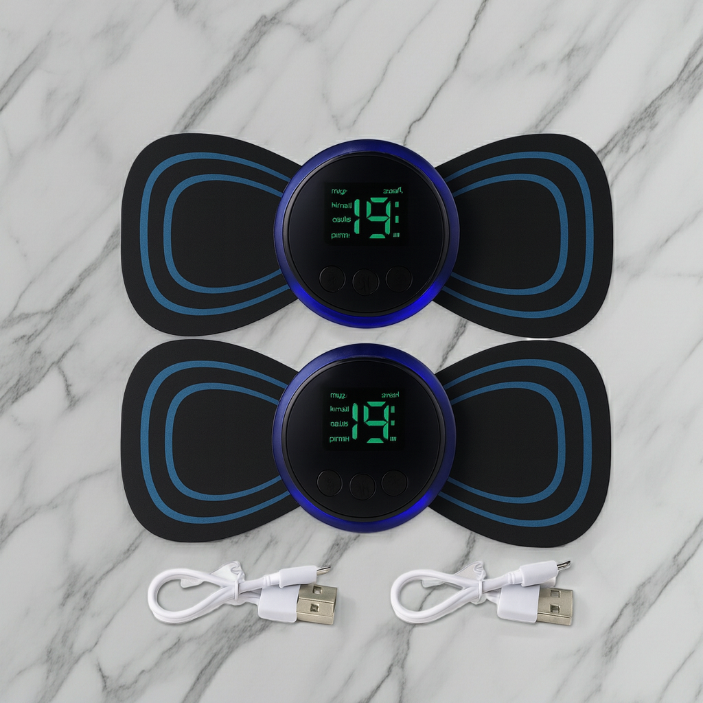 Electric Muscle and Neck Massager – Dual‑Pad USB Rechargeable EMS Muscle Stimulator