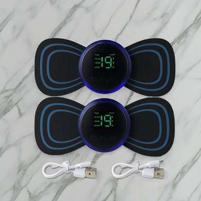 Electric Muscle and Neck Massager – Dual‑Pad USB Rechargeable EMS Muscle Stimulator