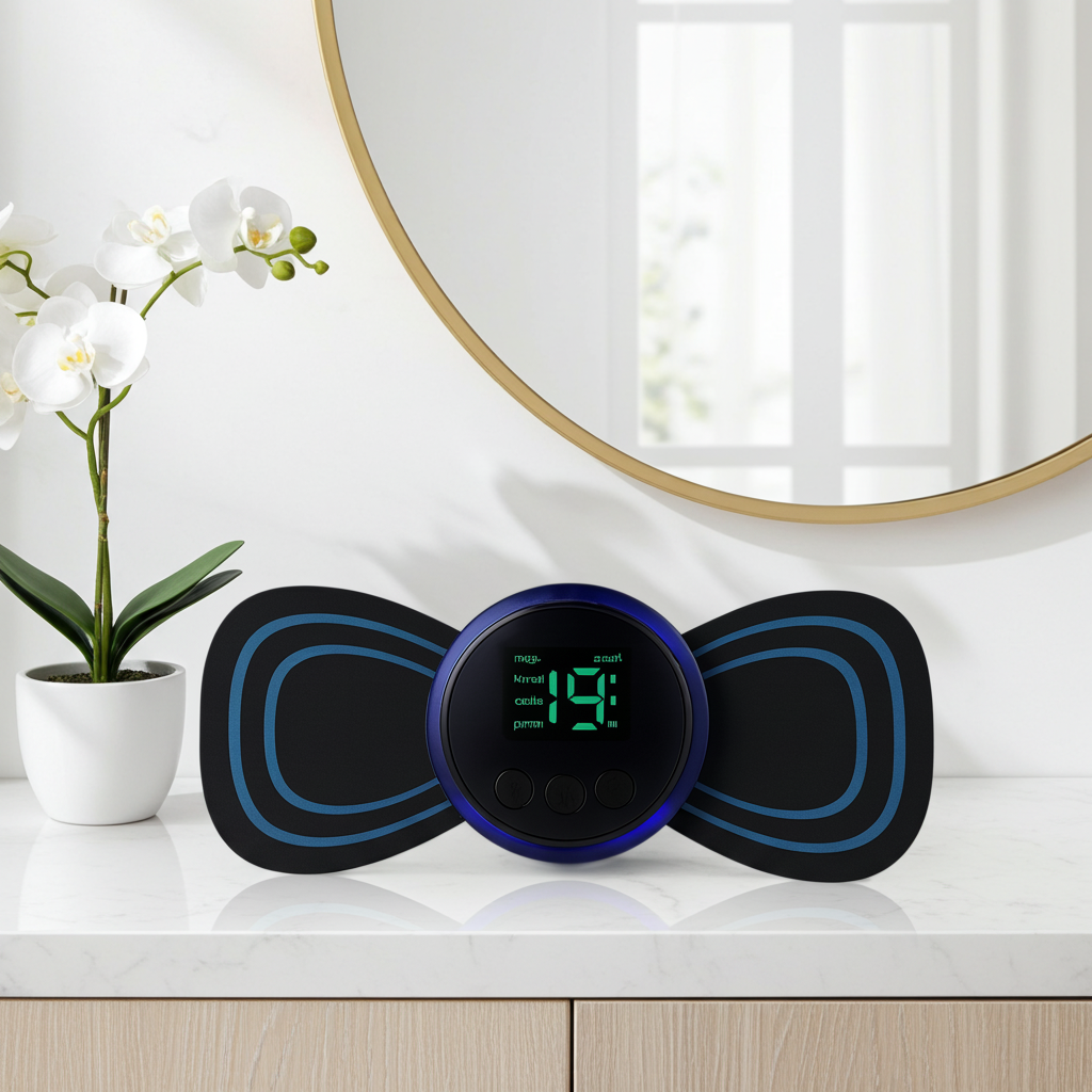 Electric Muscle and Neck Massager – Dual‑Pad USB Rechargeable EMS Muscle Stimulator