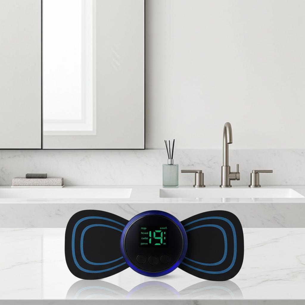 Electric Muscle and Neck Massager – Dual‑Pad USB Rechargeable EMS Muscle Stimulator