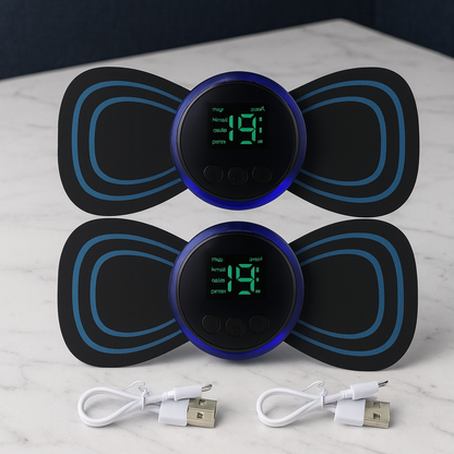 Electric Muscle and Neck Massager – Dual‑Pad USB Rechargeable EMS Muscle Stimulator