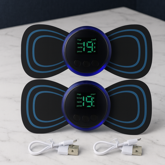 Electric Muscle and Neck Massager – Dual‑Pad USB Rechargeable EMS Muscle Stimulator